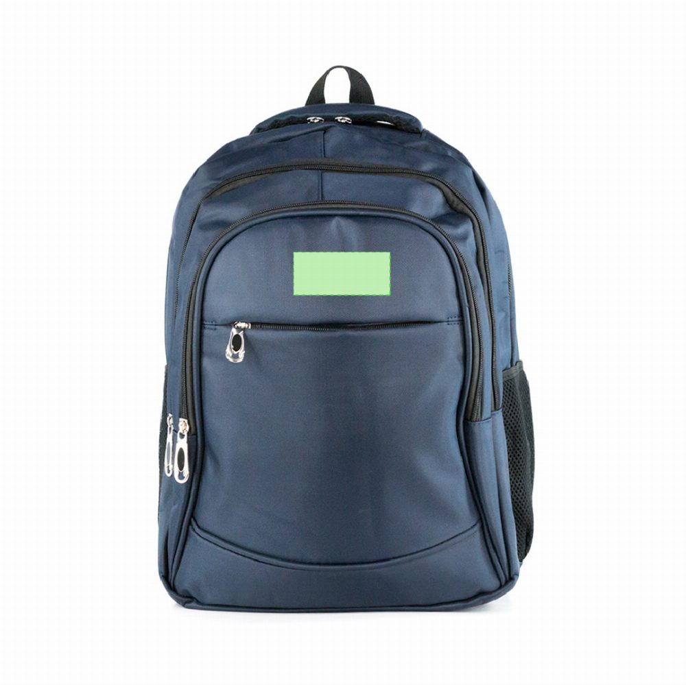 Druckskizze für Laptop Rucksack 15 Zoll Arcano – Vorderseite auf dem Reißverschluss