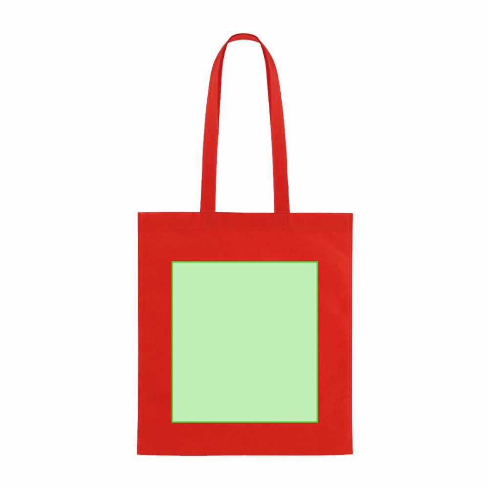 Branding diagram for Non-woven shopping bags Jazzin – Central marking surface
