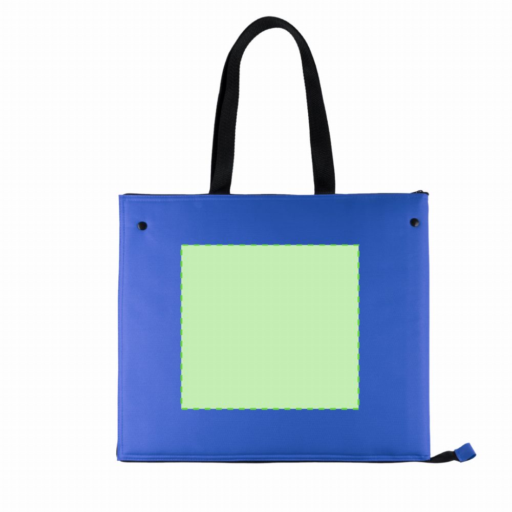 Branding diagram for Cooling bag Klab – Side A, closed