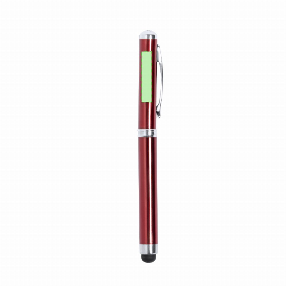 Druckskizze für Kugelschreiber mit Laserpointer aus Metall Snarry – Fläche 1