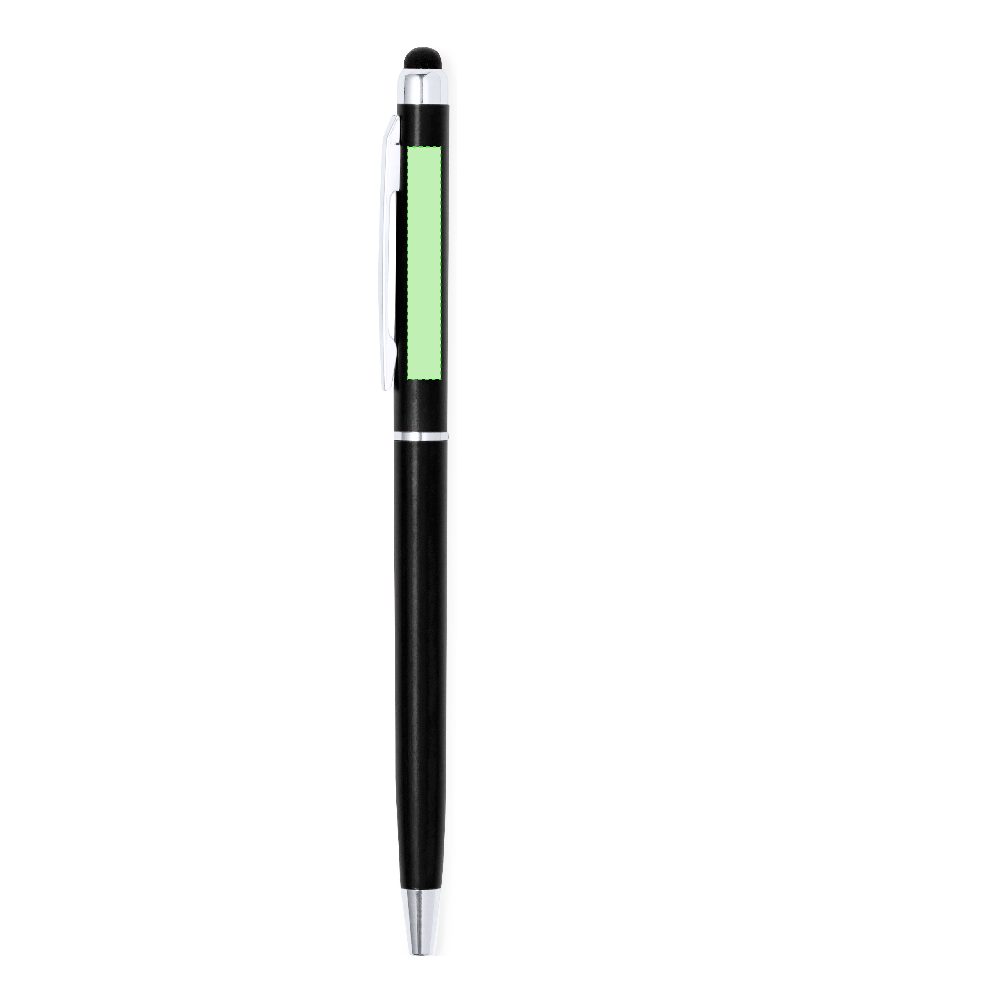 Druckskizze für Touchpen Kugelschreiber aus Aluminium Byzar – Fläche 1