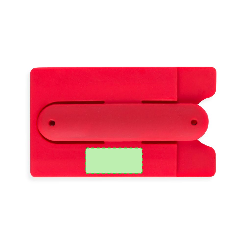Branding diagram for Self-adhesive mobile card case with standing function Blizz – On the side of the gripper side A
