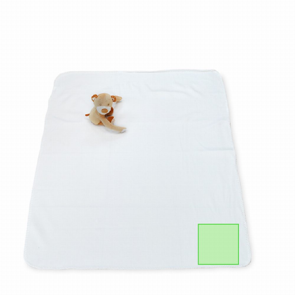 Branding diagram for Fleece ceiling Yogui Bear – In the corner of the cloth