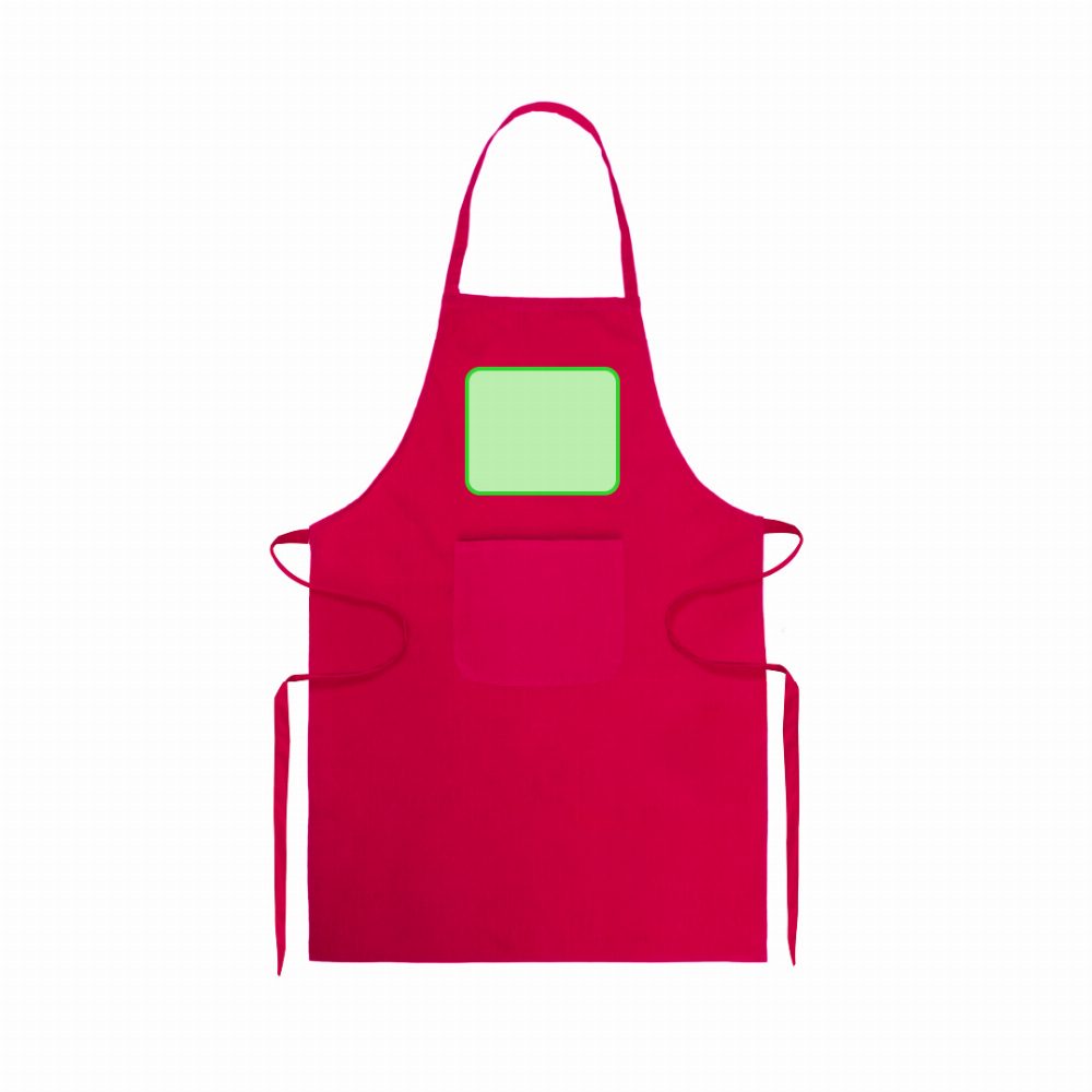 Branding diagram for Cotton apron Xigor – Breast
