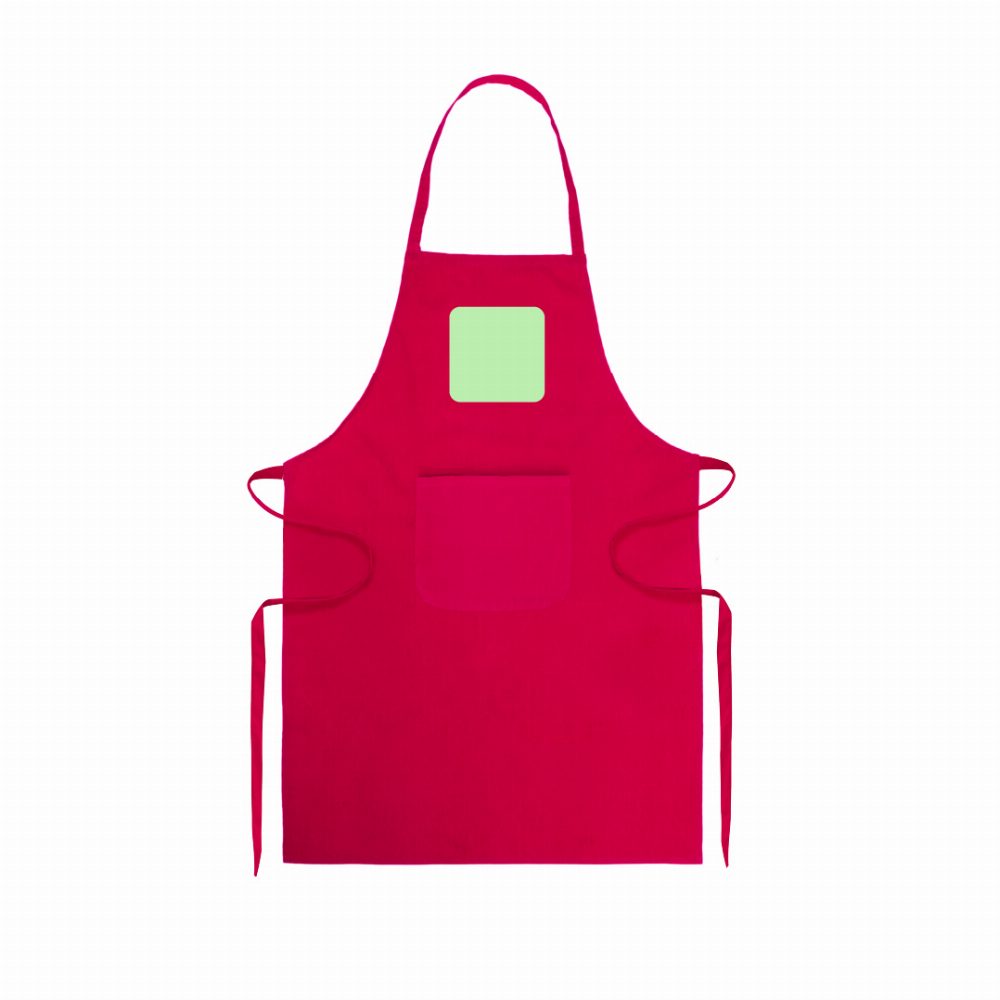 Branding diagram for Cotton apron Xigor – Breast