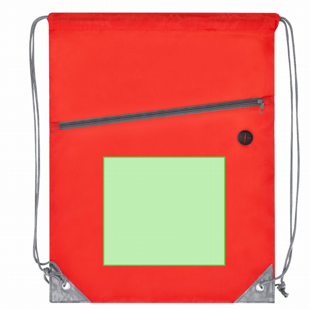 Branding diagram for Drawstring bag Blades – Front end