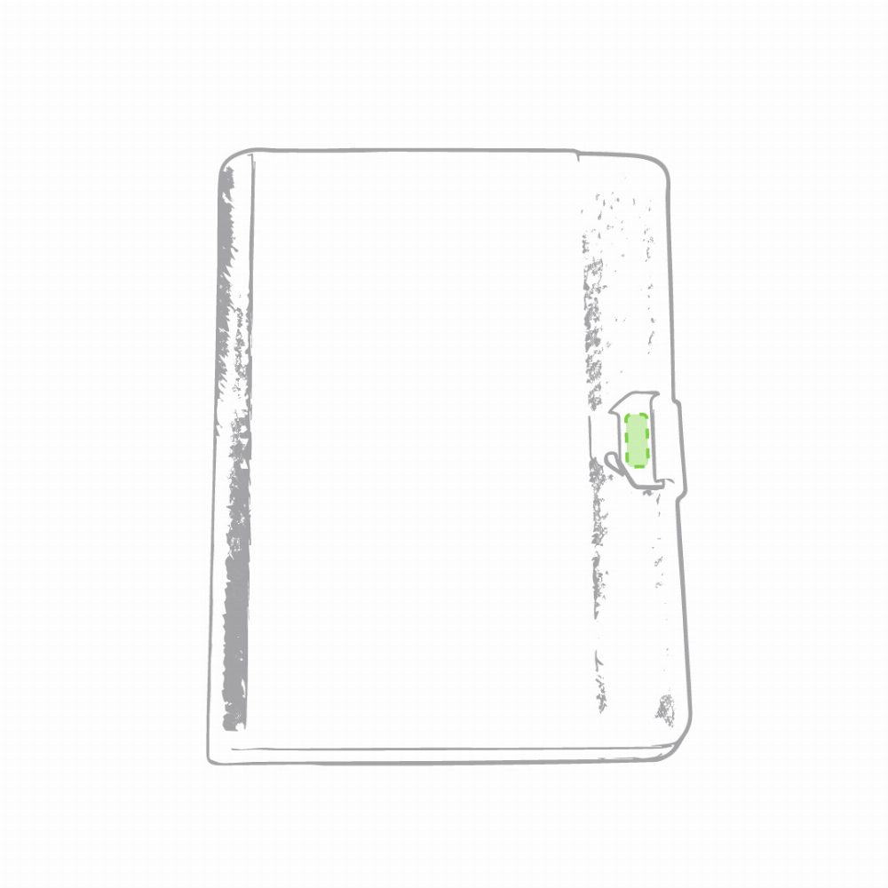 Branding diagram for Artificial leather type folders Bretux – In the sheet metal