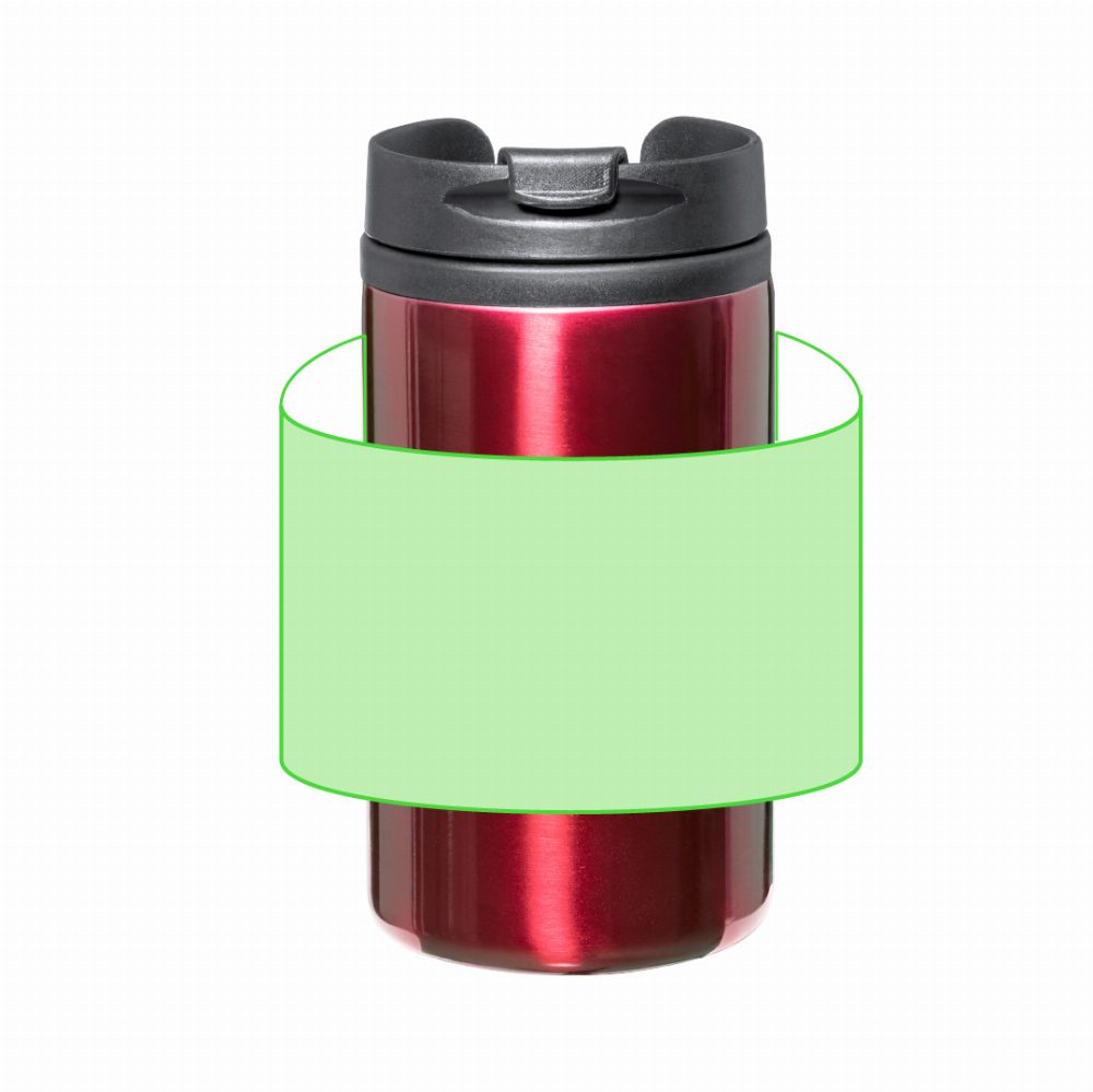 Branding diagram for Stainless steel thermal beakers, 290 ml Citrox – Around the cup