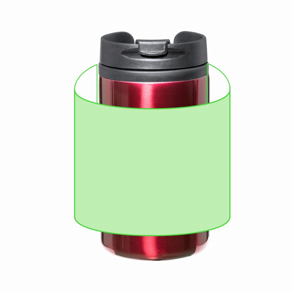 Branding diagram for Stainless steel thermal beakers, 290 ml Citrox – Around the cup