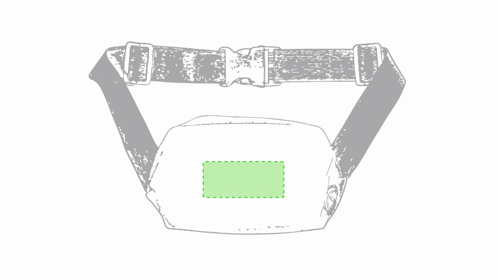 Branding diagram for Starting number band Rapik – Central marking surface