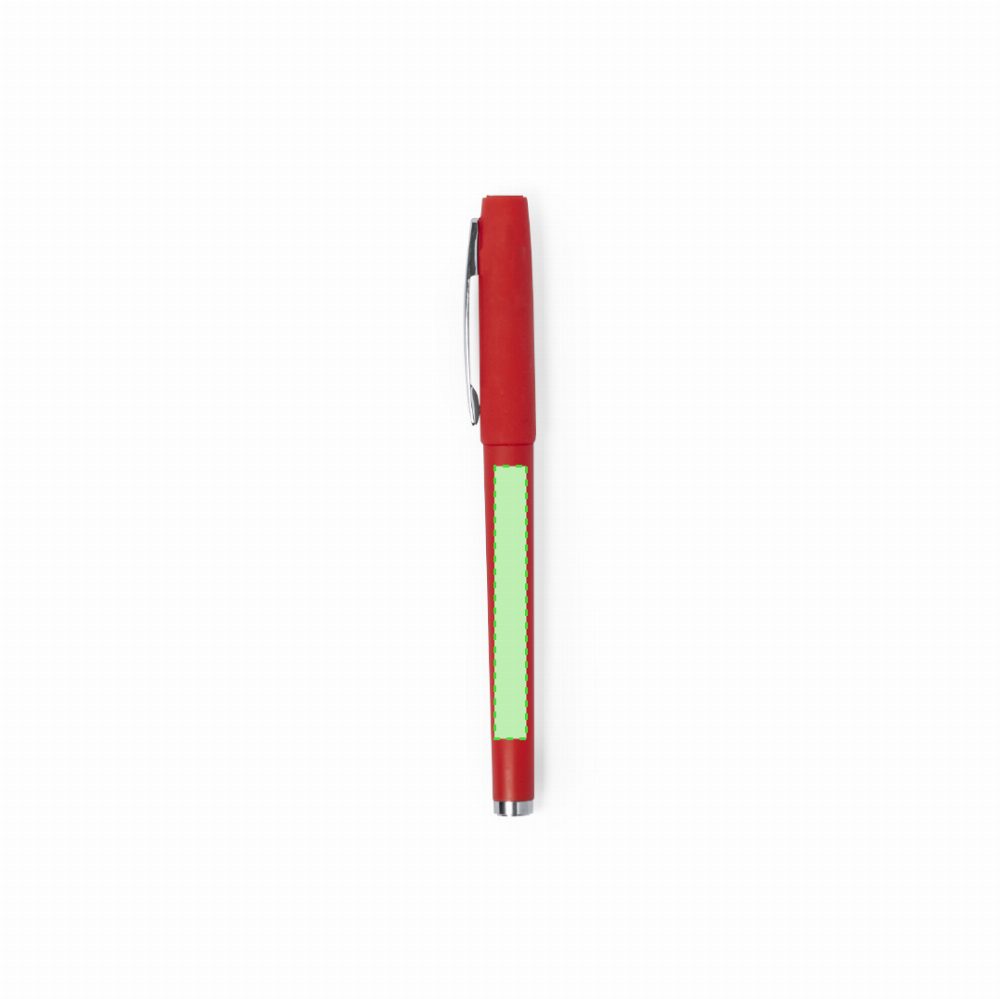 Branding diagram for Notebook set with ballpoint pen Marden – In the pen, clip side area