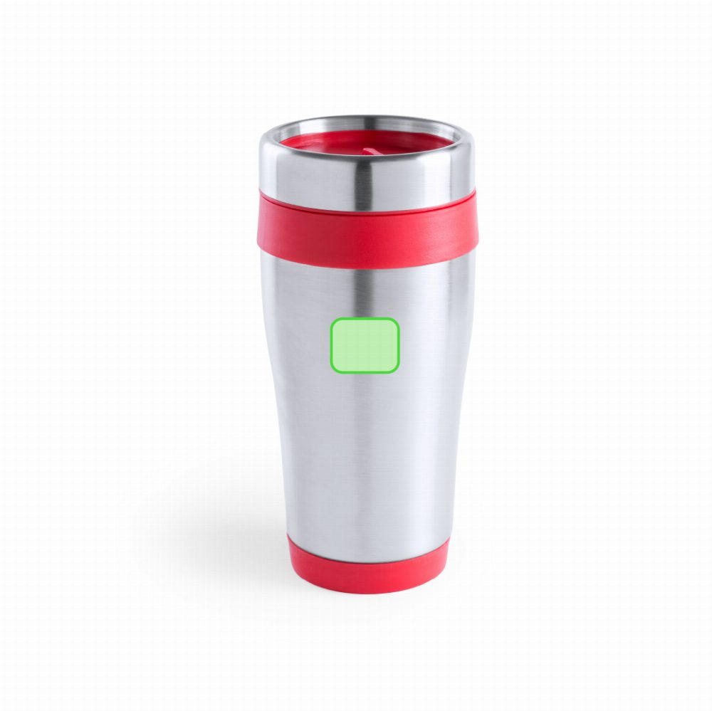 Branding diagram for Stainless steel thermal beakers 450 ml Fresno – Area 2