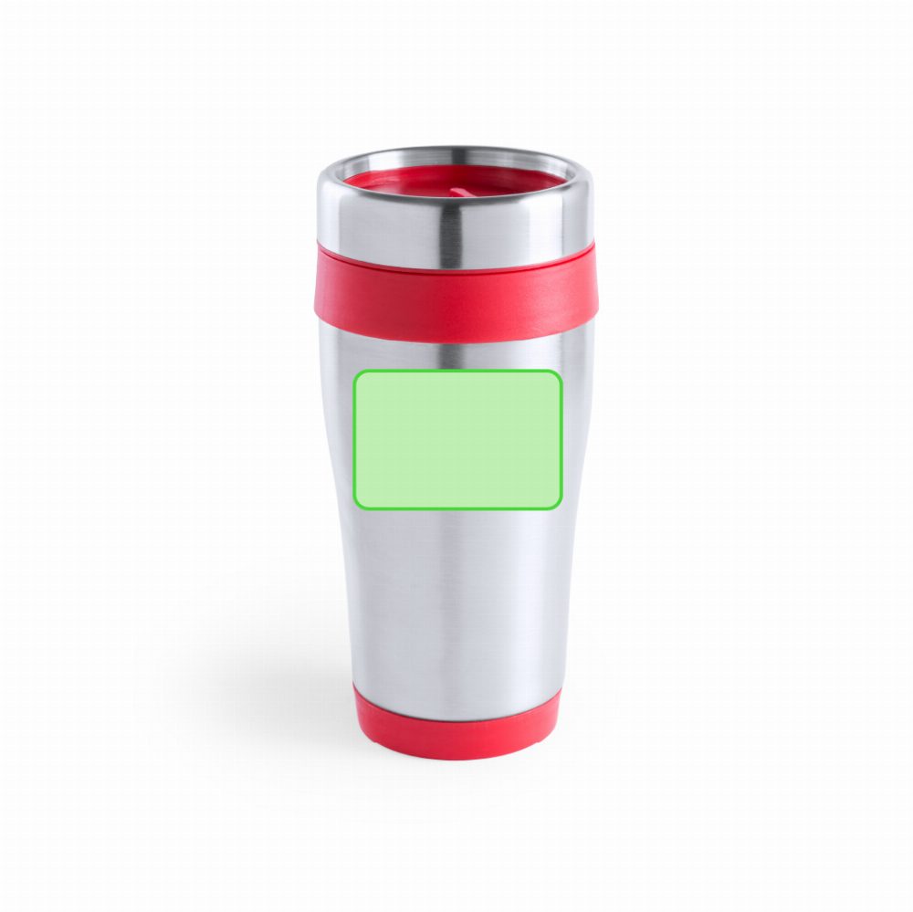 Branding diagram for Stainless steel thermal beakers 450 ml Fresno – Area 4