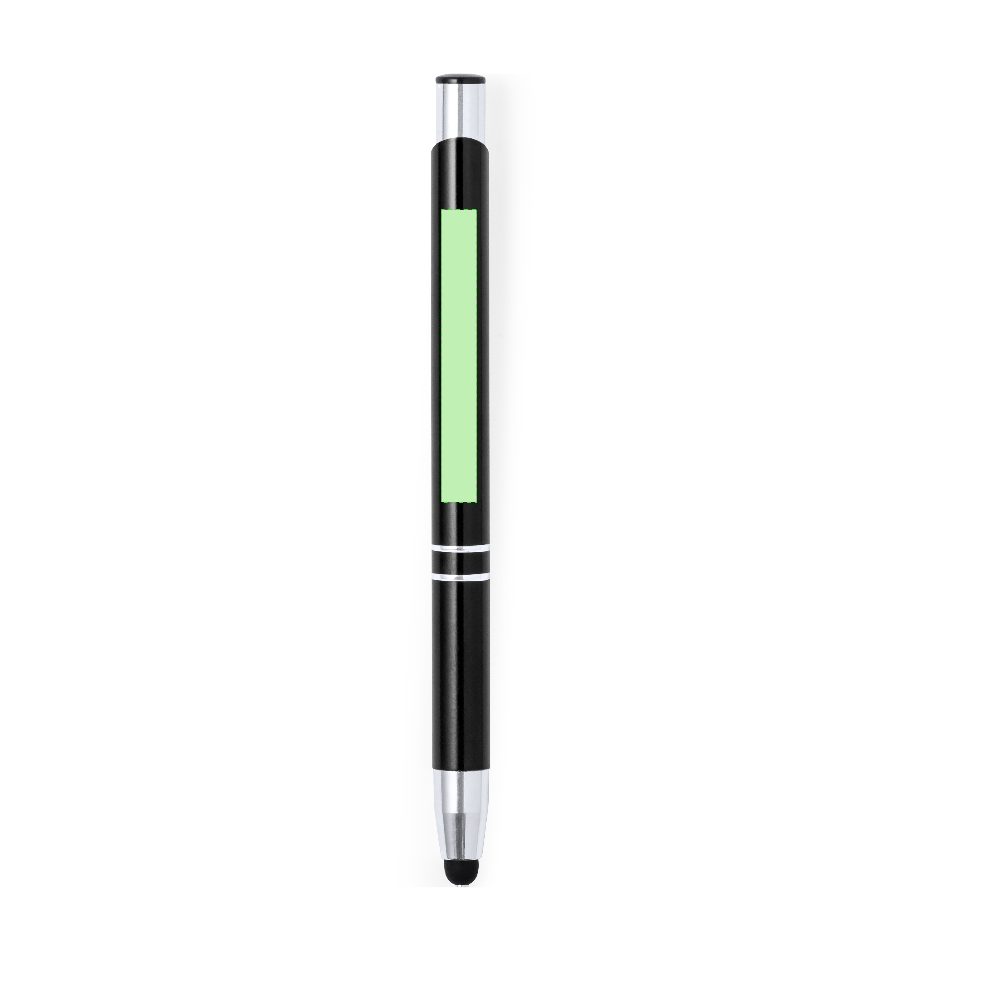 Branding diagram for Aluminium touch-point pens Mitch – Area 3