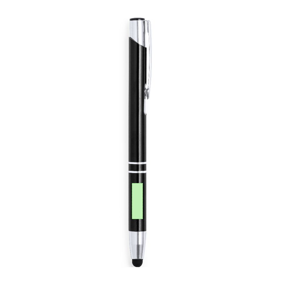 Branding diagram for Aluminium touch-point pens Mitch – Area 6