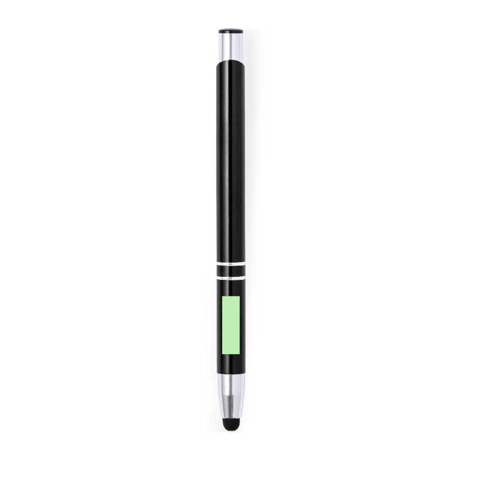 Branding diagram for Aluminium touch-point pens Mitch – Area 7