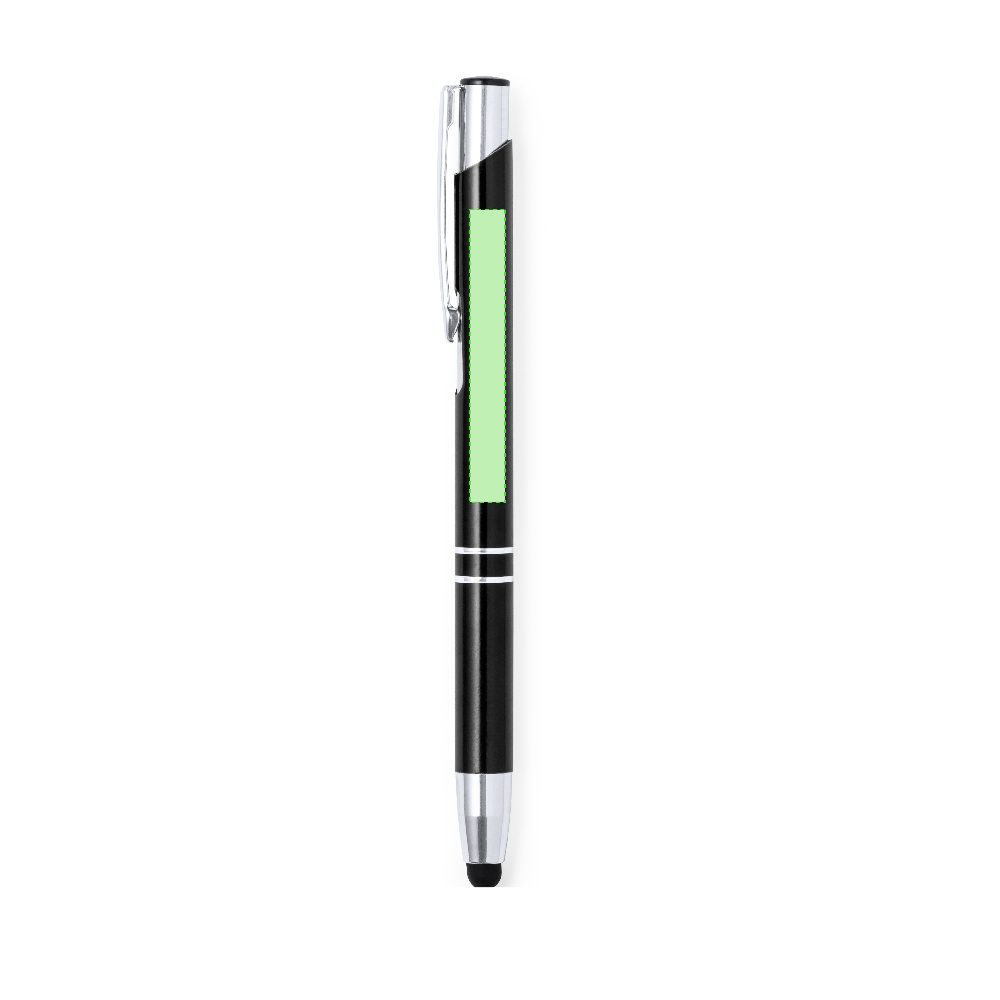Branding diagram for Aluminium touch-point pens Mitch – Area 1