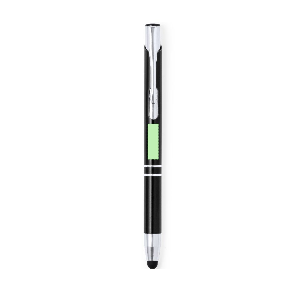 Branding diagram for Aluminium touch-point pens Mitch – Area 4