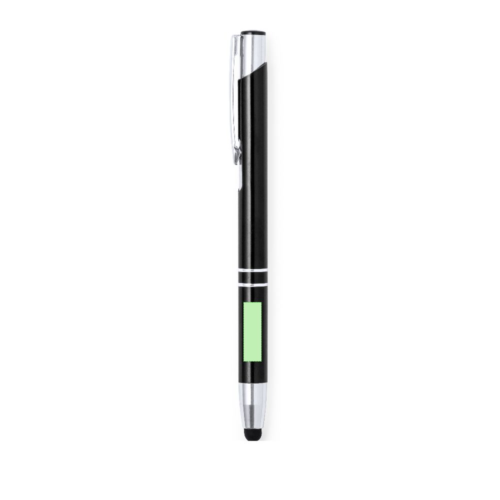 Branding diagram for Aluminium touch-point pens Mitch – Area 5
