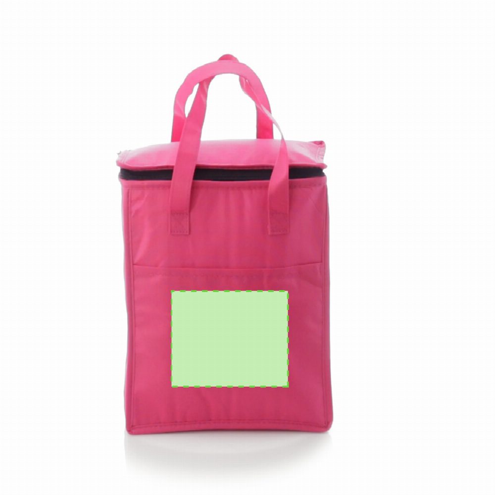 Branding diagram for Non-woven cooler bag Lans – Centered in your pocket