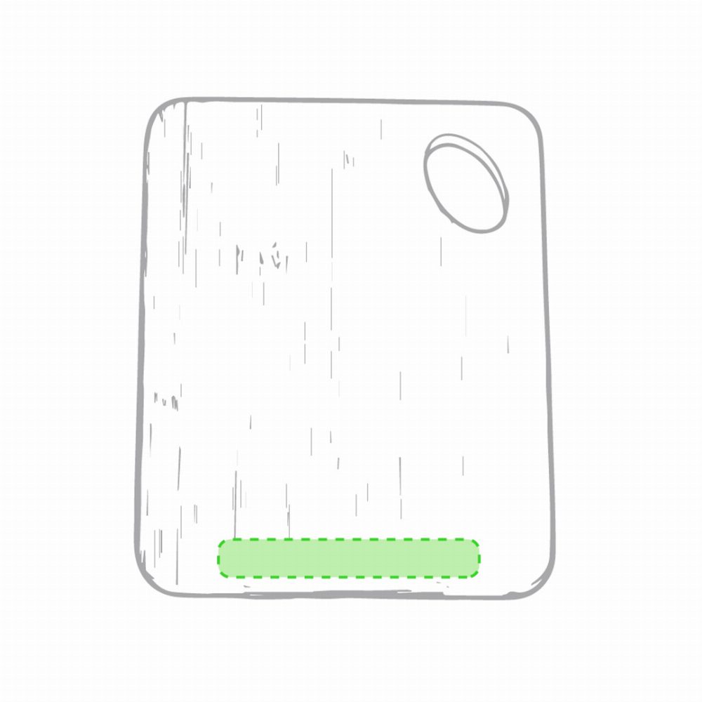 Branding diagram for Bamboo cutting board Ruban – Lower area