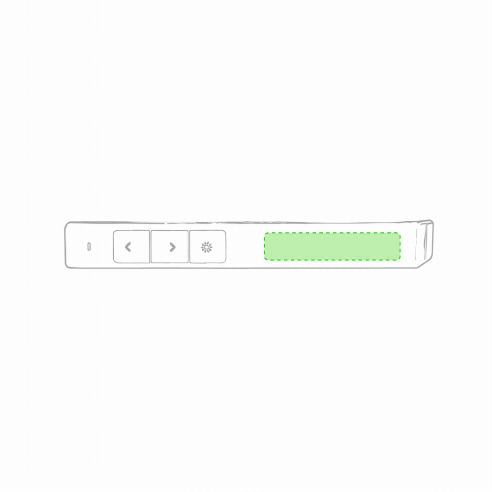 Branding diagram for Presenter with laser pointer Haslam – Body
