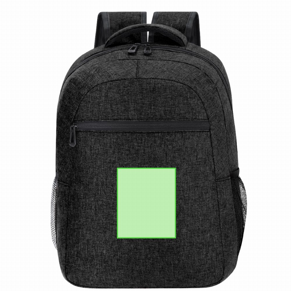 Druckskizze für Laptop Rucksack 15 Zoll Verbel – Unterhalb des Reißverschlusses