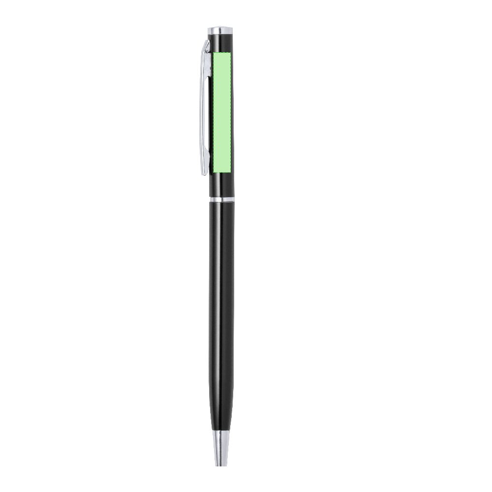 Branding diagram for Aluminium ballpoint pens, with rotating mechanism Zardox – Area 1