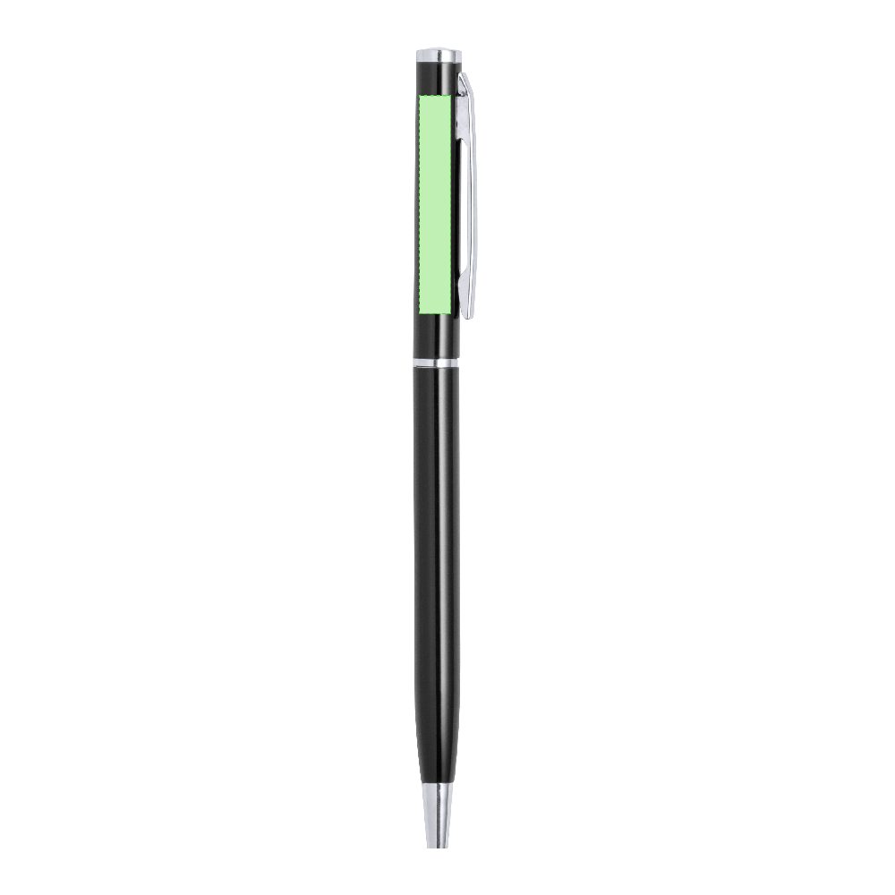 Branding diagram for Aluminium ballpoint pens, with rotating mechanism Zardox – Area 2