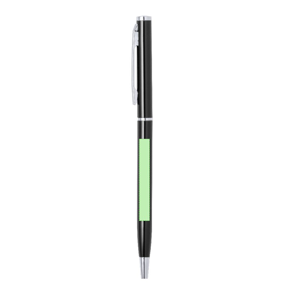 Branding diagram for Aluminium ballpoint pens, with rotating mechanism Zardox – Area 4
