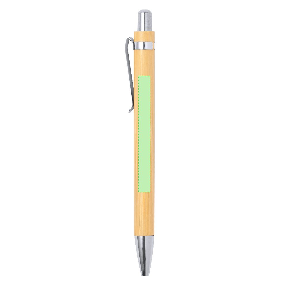 Branding diagram for Writing set with ballpoint pen and pencil Heleon – Area 1