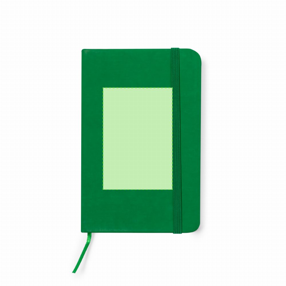 Druckskizze für Notizbuch aus Kunstleder, liniert Kinelin – Fläche 4