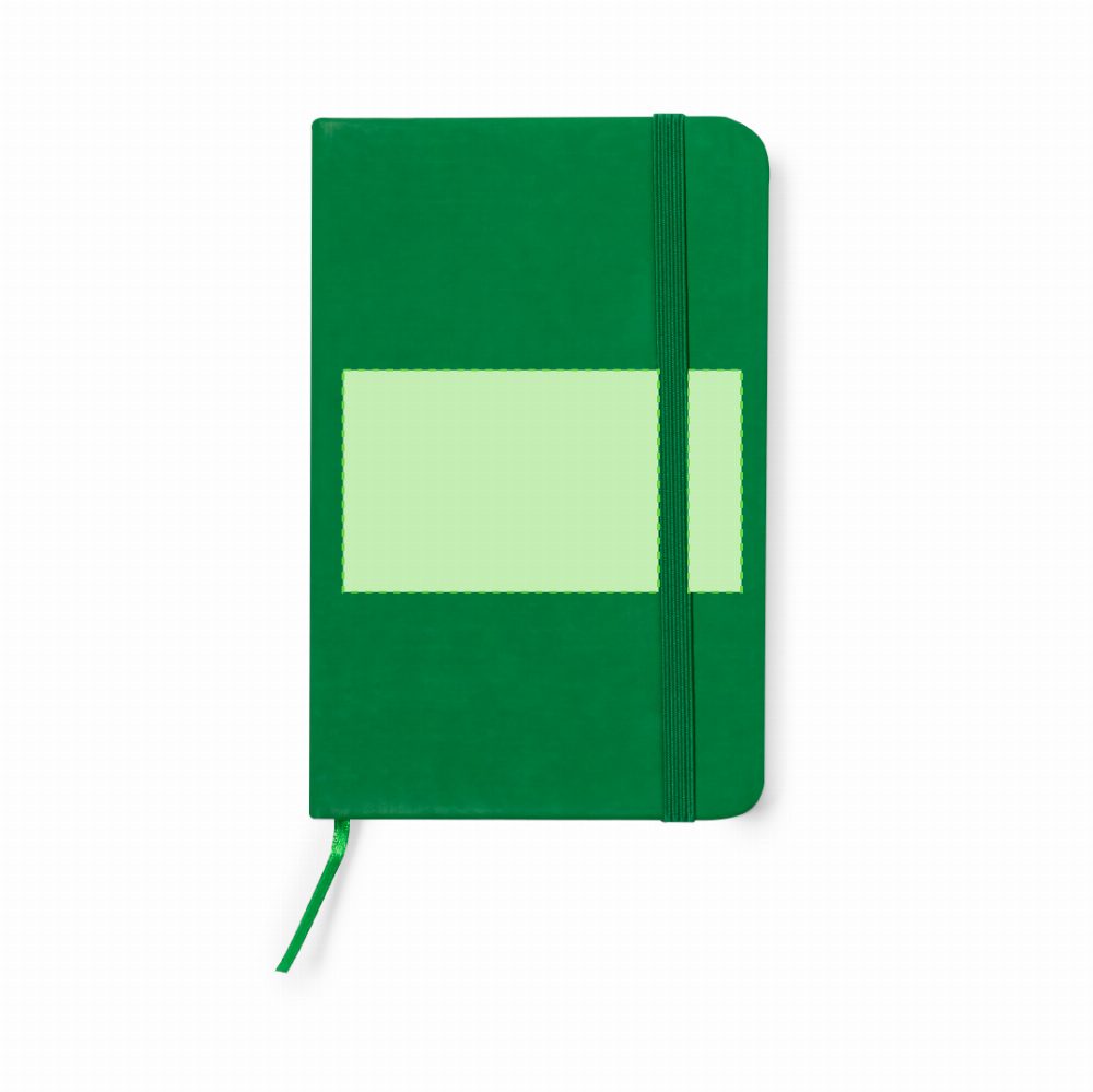 Druckskizze für Notizbuch aus Kunstleder, liniert Kinelin – Fläche 8