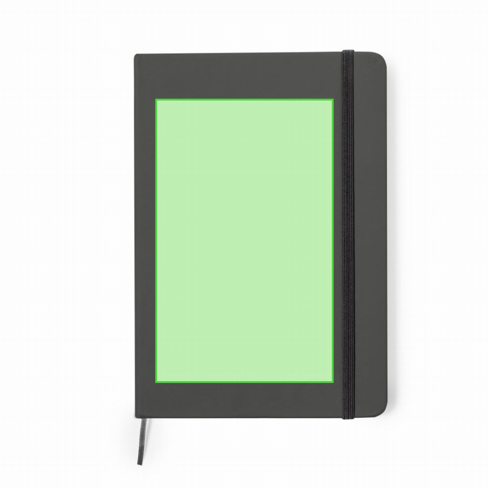 Branding diagram for Artificial leather notebook, A5 Ciluxlin – Cover