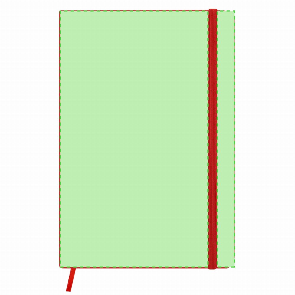 Branding diagram for Artificial leather notebook, A5 Ciluxlin – Cover