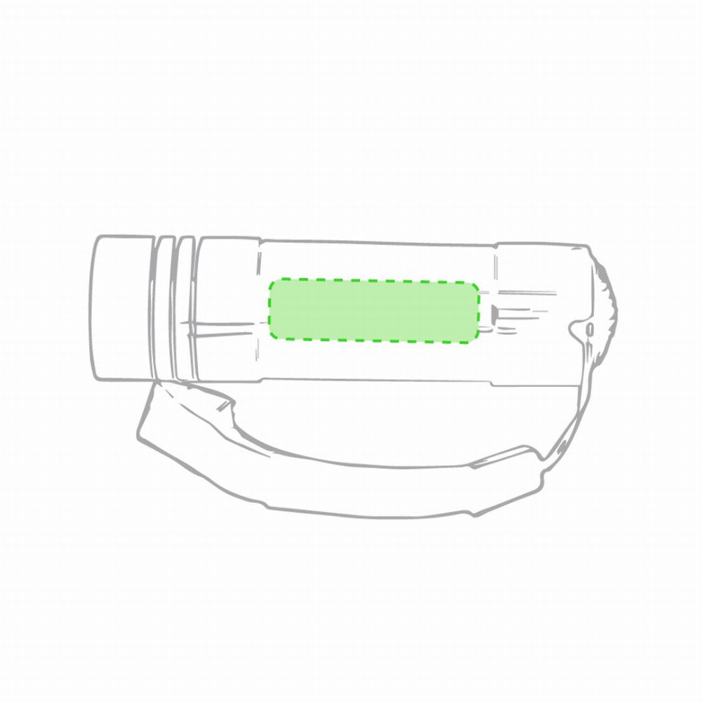 Branding diagram for LED flashlight Conny – Body