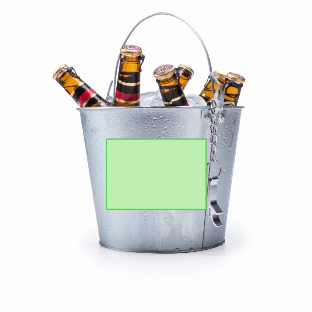 Branding diagram for Beverage cooler buckets of metal Blake – Area 1