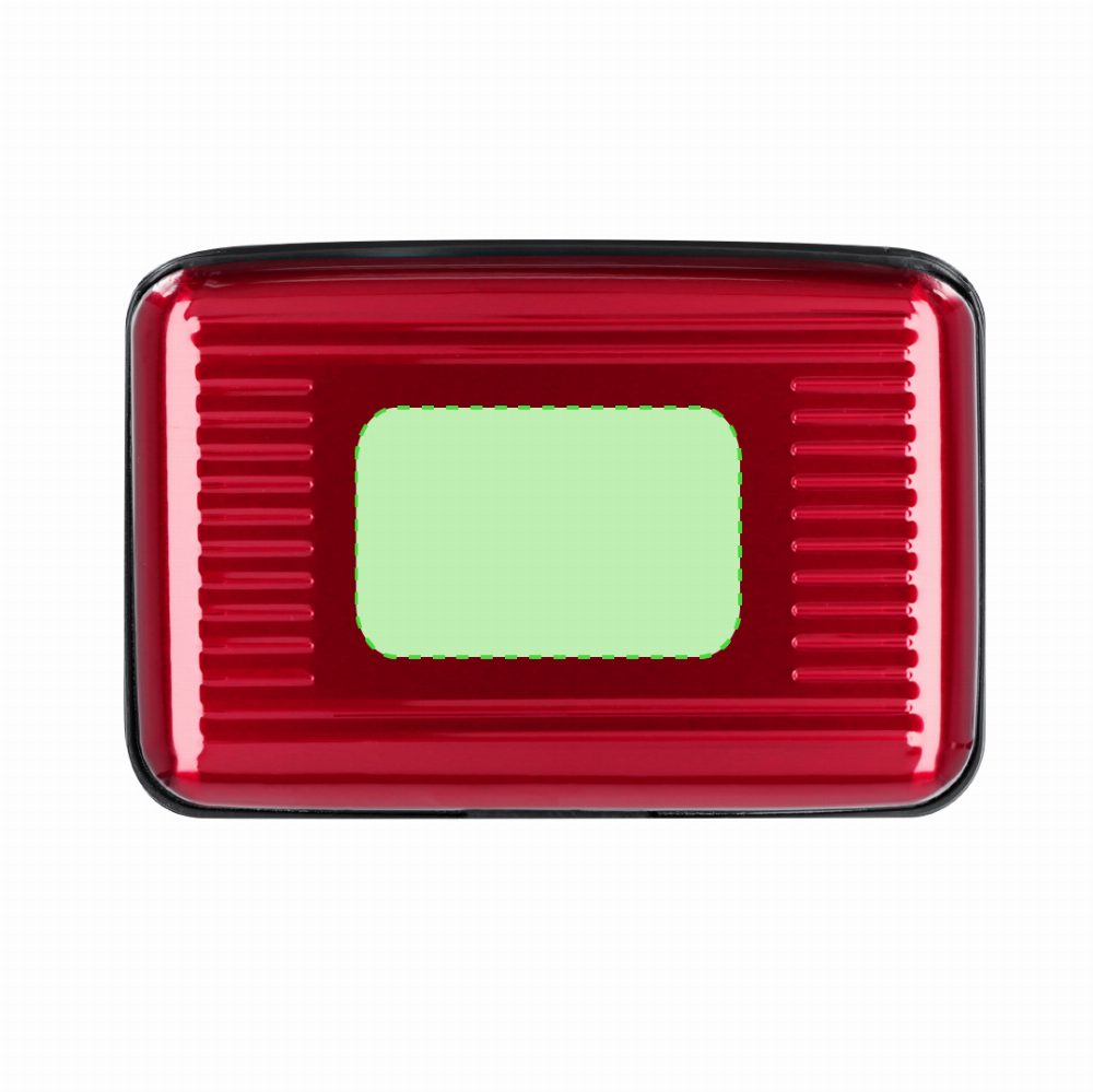 Branding diagram for Aluminium card cases Rainol – Front
