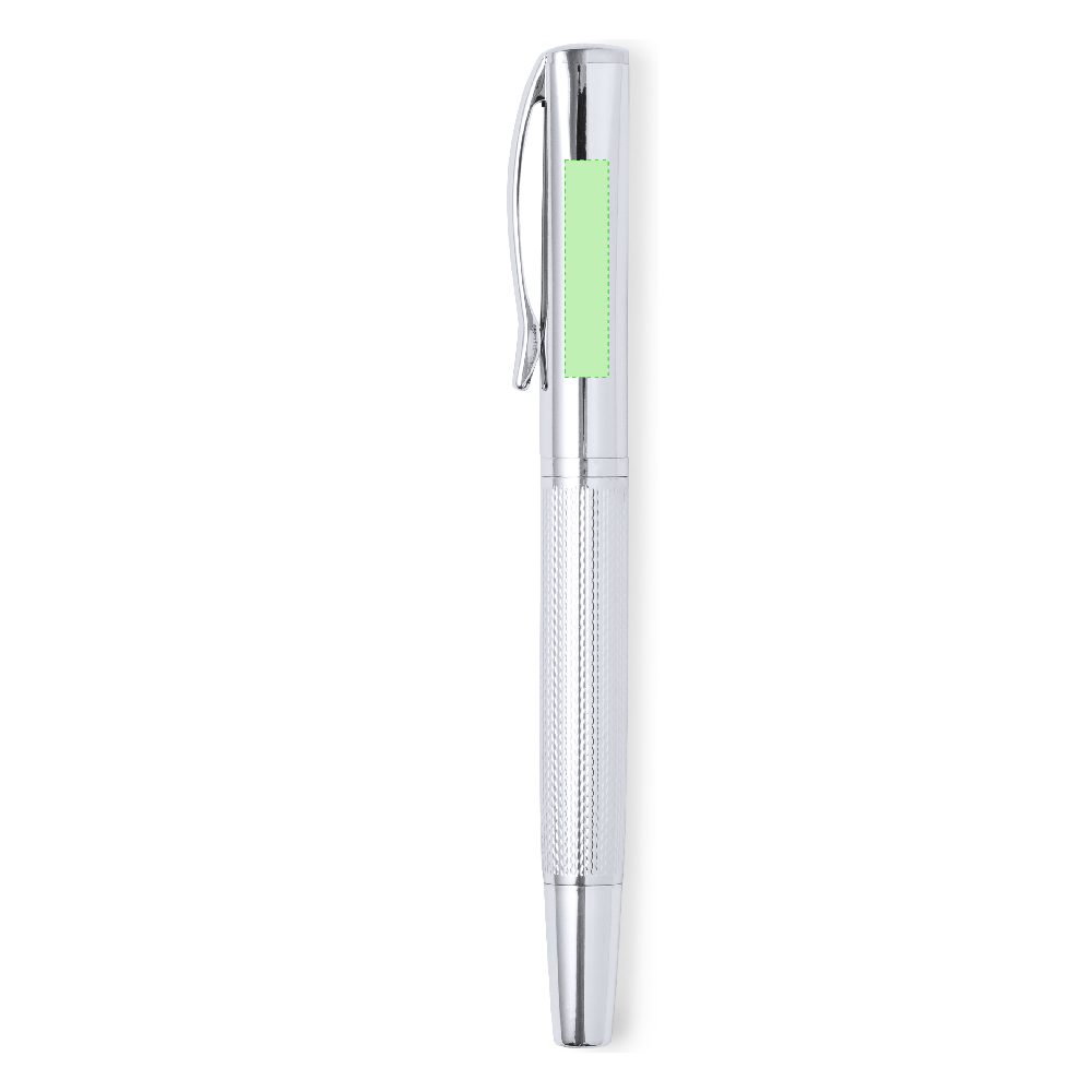 Branding diagram for Writing set with ballpoint pen and ink roller Darius – Area 4