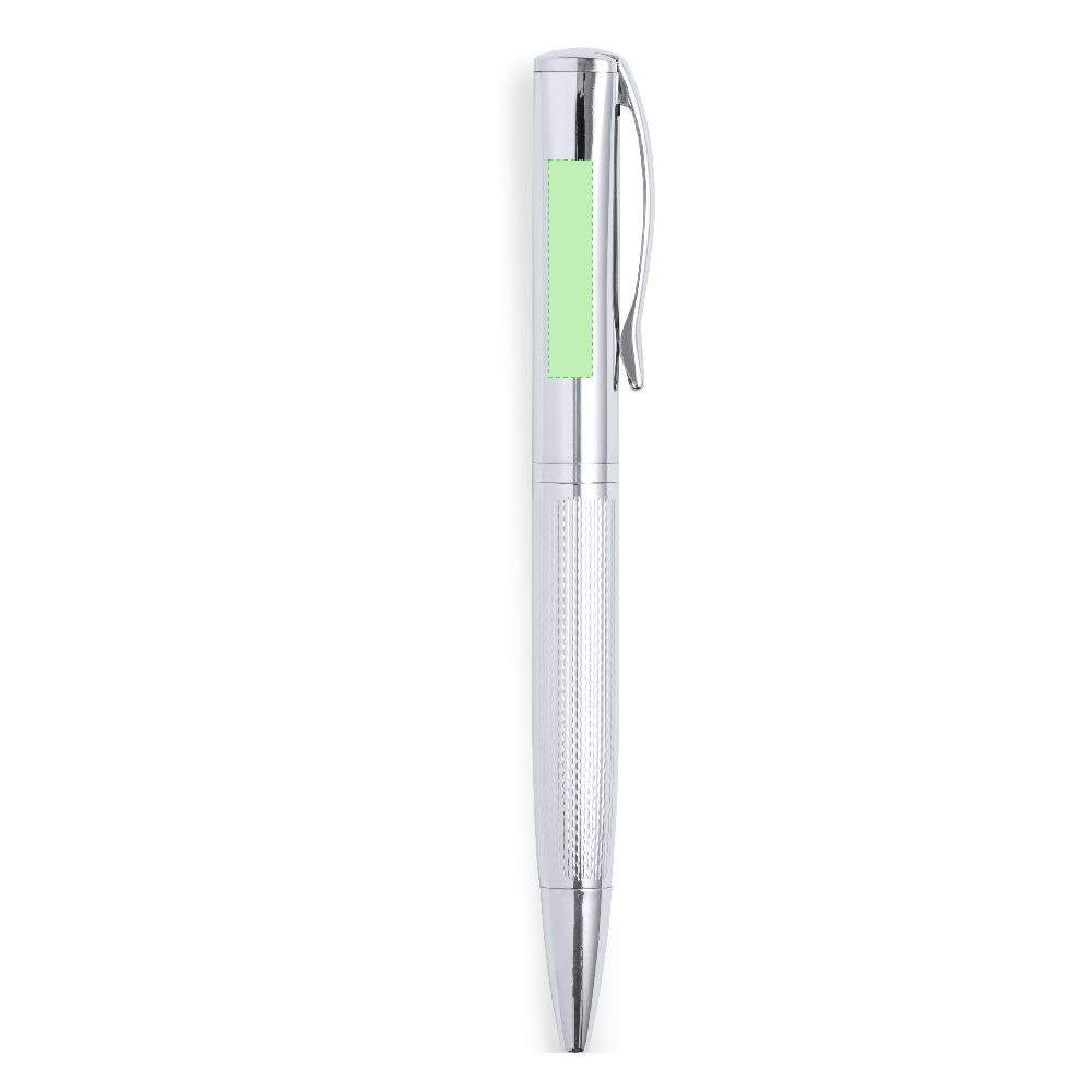 Branding diagram for Writing set with ballpoint pen and ink roller Darius – Area 2