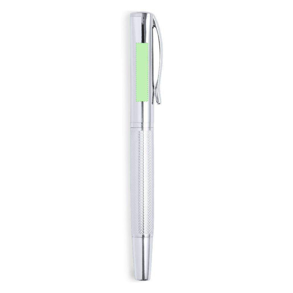 Branding diagram for Writing set with ballpoint pen and ink roller Darius – Area 5