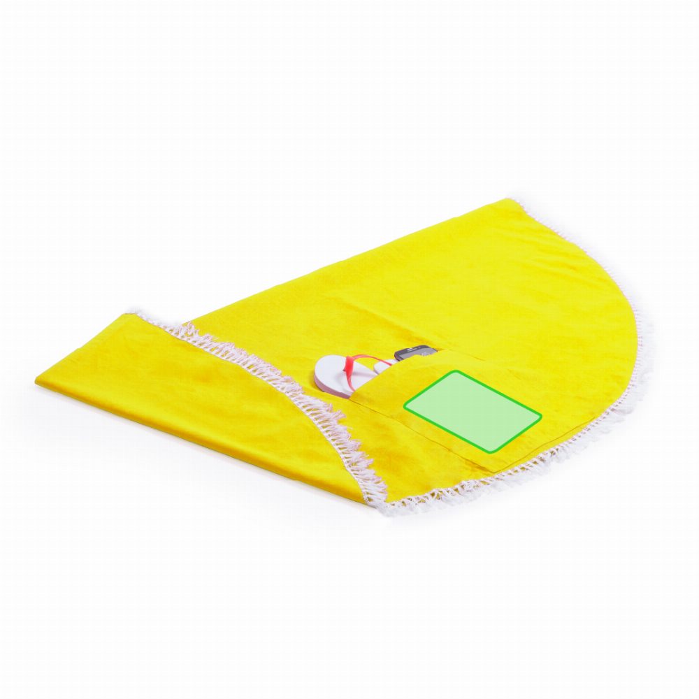 Branding diagram for Cotton beach mat Hansier – In the bag