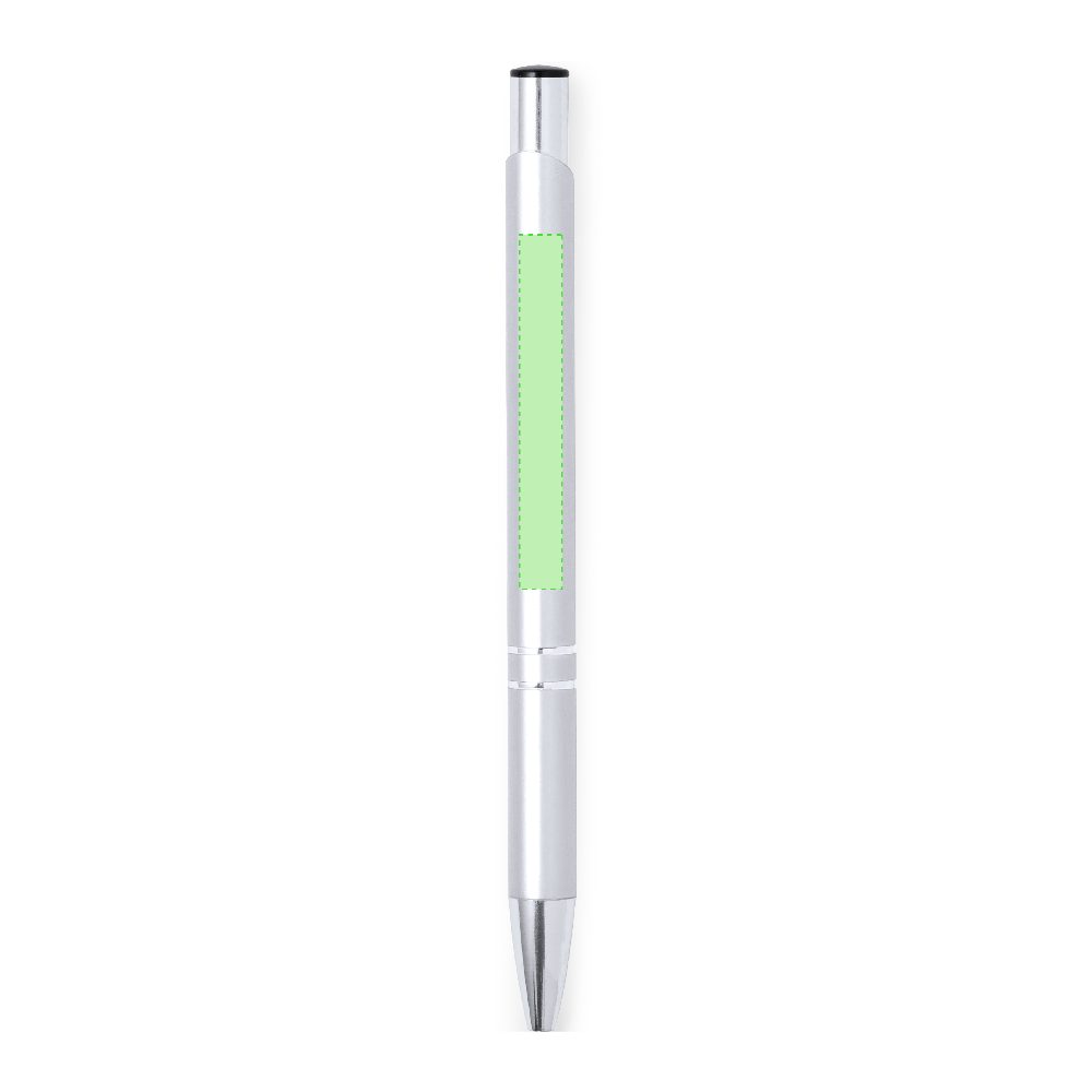 Branding diagram for Aluminium ballpoint pens, with printing mechanism Trocum – Area 3