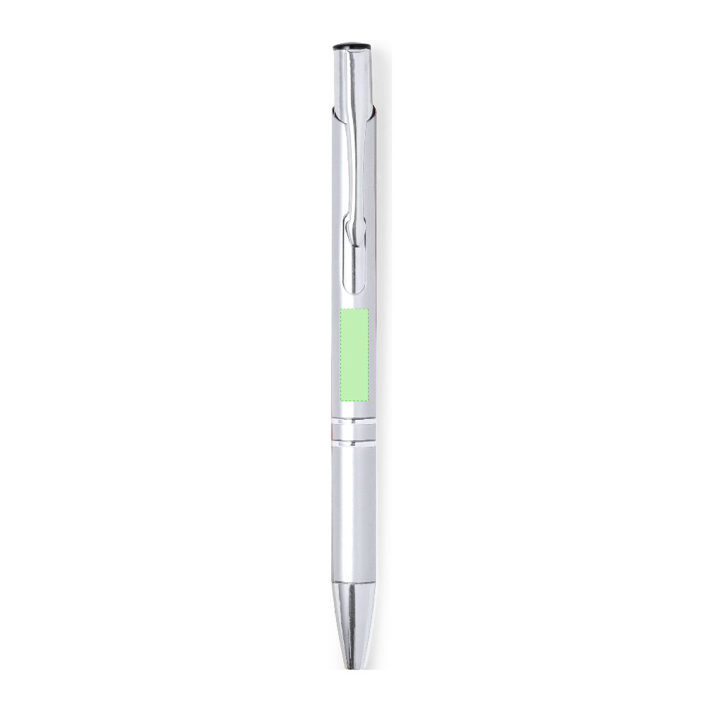 Branding diagram for Aluminium ballpoint pens, with printing mechanism Trocum – Area 4