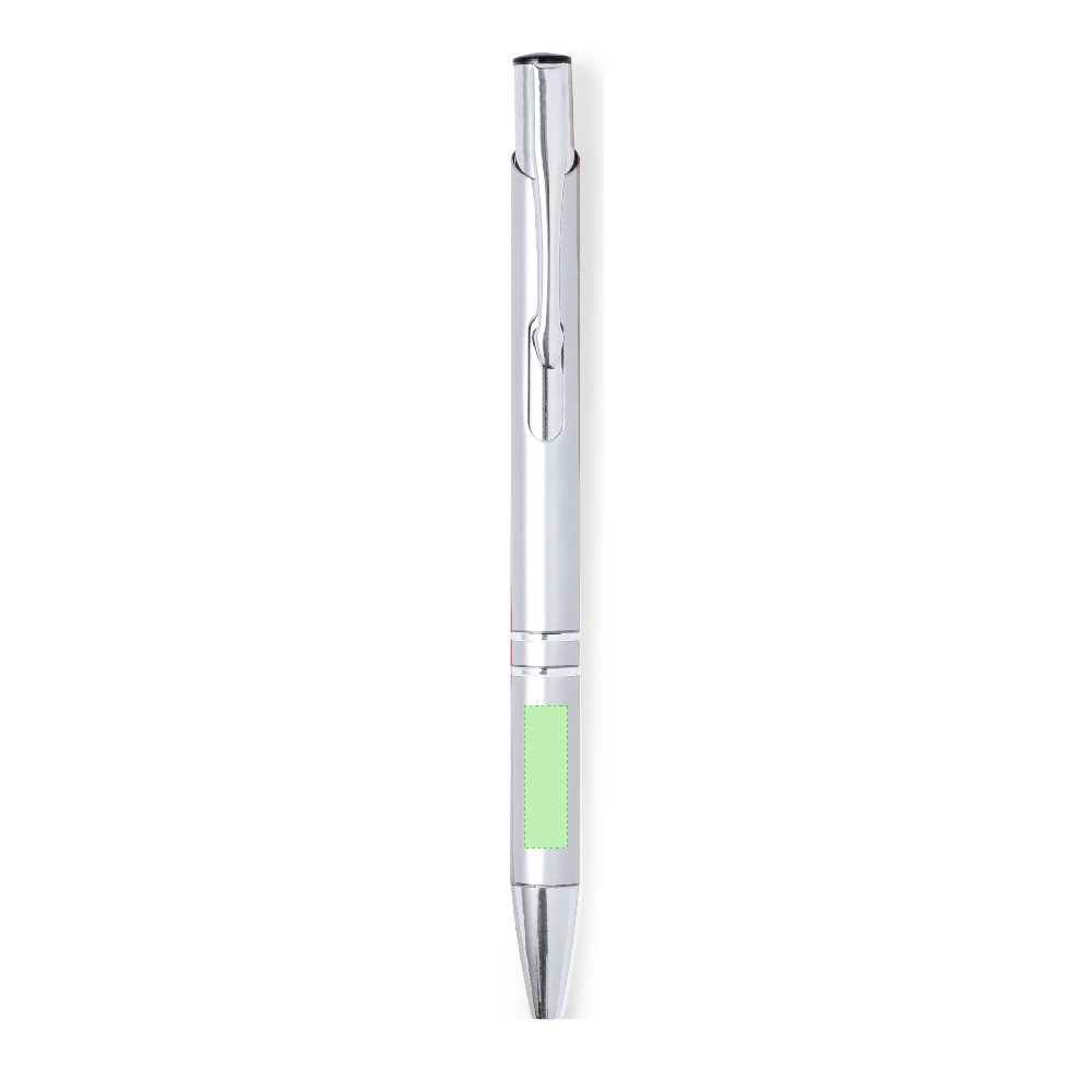 Branding diagram for Aluminium ballpoint pens, with printing mechanism Trocum – Area 8