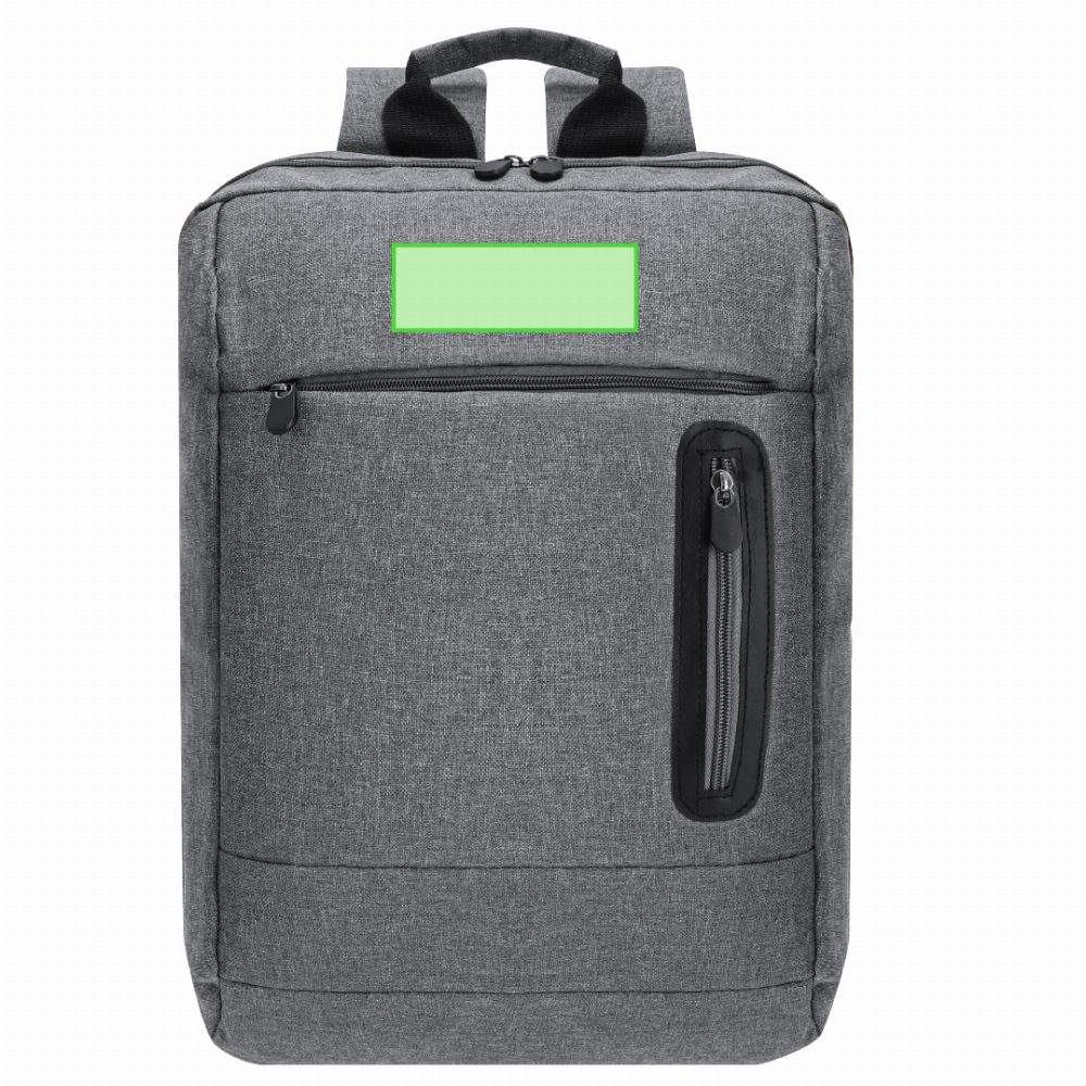 Branding diagram for Laptop rucksack 15 inches Nevium – Above the zipper