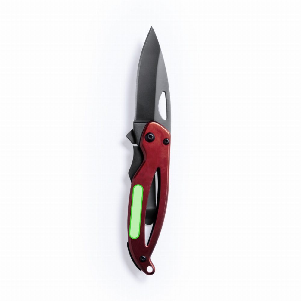 Branding diagram for Aluminium pocket knives Thiam – Lateral area