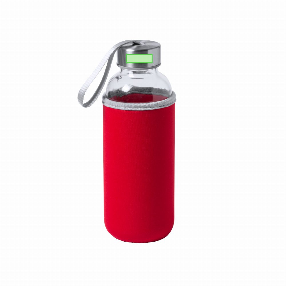 Druckskizze für Trinkflasche aus Glas, 420 ml Dokath – Kappe