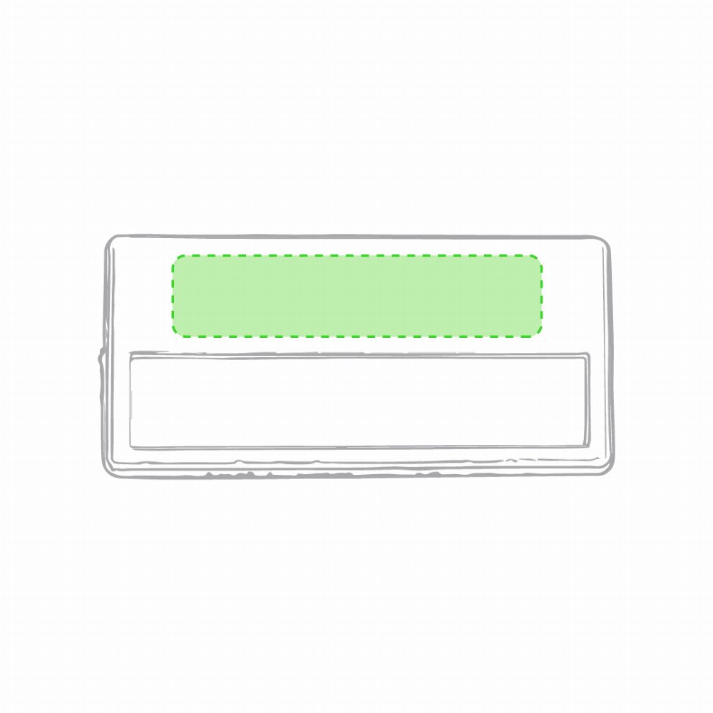 Branding diagram for Name tags Upsin – Front