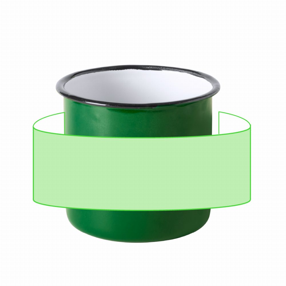 Branding diagram for cup of metal, 380 ml Wilem – Area 1